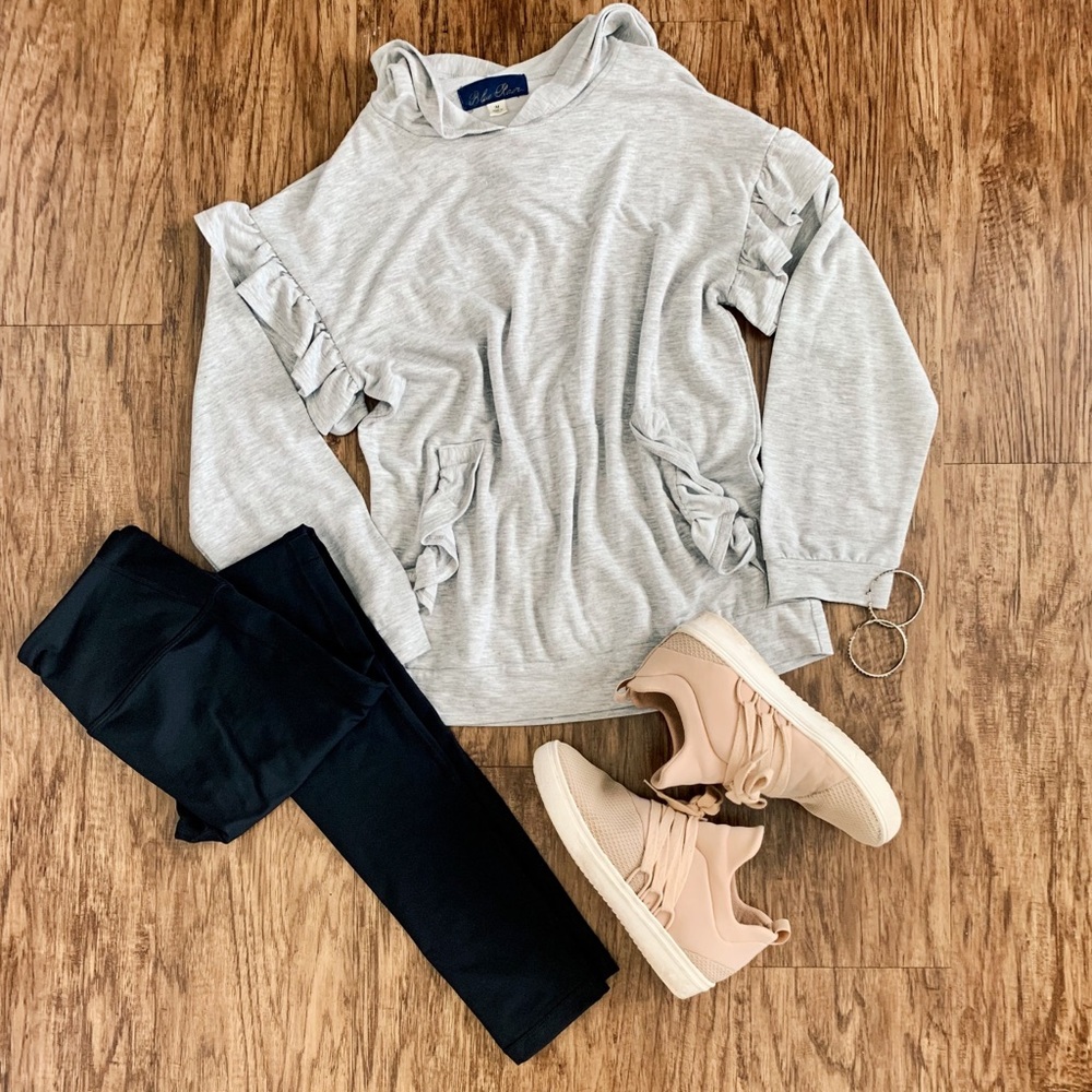 Adeline ruffle hoodie